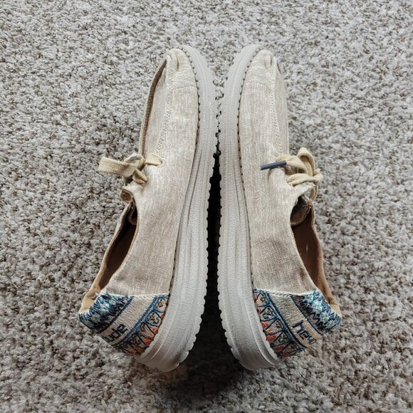 Hey Dude Women's Sunflower Beige Size 8 US - Picture 5 of 7